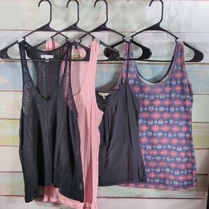 Women's Assorted Tank Tops - Black, Pink, Blue